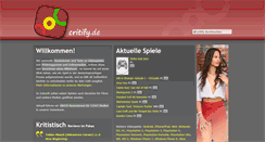 Desktop Screenshot of critify.de